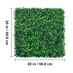 Artificial Boxwood Panel UV 12pcs Boxwood Hedge Wall Panels Artificial Grass Backdrop Wall 20X20" 4cm Green Grass Wall Fake Hedge for Decor Privacy Fence Indoor Outdoor Garden Backyard