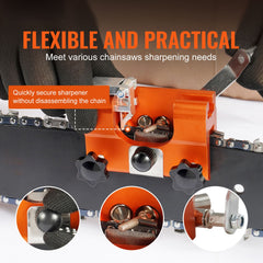 Chainsaw Sharpener Hand Crank Chainsaw Chain Sharpener for 4-22" Chain Saw
