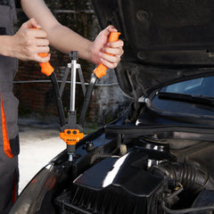 Rivet Nut Tool, 16” Rivnut Tool Kit with 13PCS Metric and SAE Mandrels, 186PCS Rivet Nuts, M3, M4, 10-24, M5, M6, 1/4-20, 8-32, 5/16-18, M8, 3/8-16, M10, M12, 1/2-13, Semi-auto Retraction