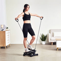 Stair Stepper for Exercise at Home Mini Twist Stepper Resistance Band