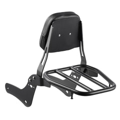 Motorcycle Backrest Sissy Bar with Luggage Rack for Honda Rebel 2017-2022