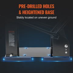 Motorcycle Wheel Chock, 816.5 kg Capacity Wheel Cradle Holder, Heavy-duty Steel Motorcycle Front Wheel Stand with 3 Adjustable Holes, For 381-533.4 mm Off-Road Motorcycles, Standard Motorcycles