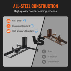 Motorcycle Wheel Chock Upright, 816.5 kg Capacity, Heavy-duty Steel Motorcycle Front Wheel Stand with 6 Adjustable Holes, For 381-558.8 mm Off-Road Motorcycles, Standard Motorcycles