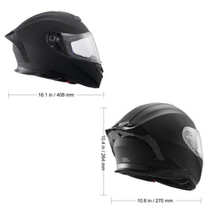 Full Face Motorcycle Helmet Motocross Helmet with Bluetooth Slot
