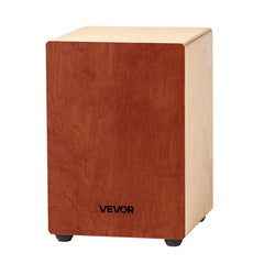 Cajon Box Drum, with Internal Guitar Strings, Lightweight Wooden Percussion Box, Portable Birch Wood Drum Musical Instrument with Travel Bag, for Beginners and Professionals, 305 x 305 x 430 mm