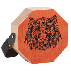 Unique Cajon Box Drum, with Internal Guitar Strings, Portable Wooden Percussion Box, Birch Wood Drum Musical Instrument with Adjustable Strap, for Beginners & Professionals, 295 x 295 x 100 mm