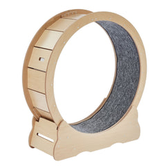 Cat Exercise Wheel, Large Cat Treadmill Wheel for Indoor Cats, 35.8 inch Cat Running Wheel with Detachable Carpet and Cat Teaser for Running/Walking/Training, Suitable for Most Cats