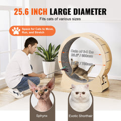 Cat Exercise Wheel Large Cat Treadmill Wheel for Indoor Cats 29.5 inch
