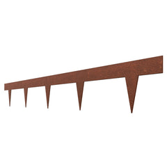 Steel Landscape Edging, 10 Packs 40 x 4.5 in Weather-Resistant & Pre-Rust Metal Landscape Edging, Bendable Garden Edging Border, Heavy Duty Lawn Edging, Flower Bed Yard Pathway Divider