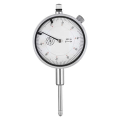 Dial Test Indicator with Dual Rod Stand and Storage Case, 0.03 mm Accuracy, 0-25.4mm Range, Fine Adjustable Long Arm, Non-Magnetic Centering Rods for Machine Set-Up, Narrow Area Measurement