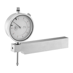 Dial Test Indicator with Metal Base, 0.03 mm Accuracy, 0-25.4mm Range, Easy to Read Large Dial, Professional for Narrow Area Measurement, Industrial Machining & Inspection, Precision Testing