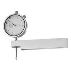 Dial Test Indicator with Metal Base, 0.03 mm Accuracy, 0-25.4mm Range, Easy to Read Large Dial, Professional for Narrow Area Measurement, Industrial Machining & Inspection, Precision Testing