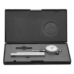 Dial Test Indicator with Metal Base, 0.03 mm Accuracy, 0-25.4mm Range, Easy to Read Large Dial, Professional for Narrow Area Measurement, Industrial Machining & Inspection, Precision Testing