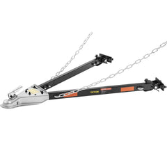 Tow Bar, 2495 kg Towing Capacity with Chains, Powder-Coating Alloy Steel Bumper-Mounted Universal Towing Bar, Coupler Fits 5cm Ball Hitch, 100 cm Opening Width, for RV Car Trailer Truck