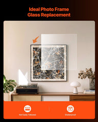 PET/Plexiglass Sheets, 5-Pack Plastic Sheet, 610 x 914 mm 1 mm Thick Transparent Clear Flexible Plastic Panels for Craft, Replacement Picture Frame Glass, DIY Display Project, Easy to Cut