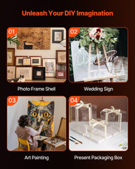 PET/Plexiglass Sheets, 5-Pack Plastic Sheet, 610 x 914 mm 1 mm Thick Transparent Clear Flexible Plastic Panels for Craft, Replacement Picture Frame Glass, DIY Display Project, Easy to Cut