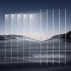 PET/Plexiglass Sheets, 5-Pack Plastic Sheet, 610 x 914 mm 1 mm Thick Transparent Clear Flexible Plastic Panels for Craft, Replacement Picture Frame Glass, DIY Display Project, Easy to Cut