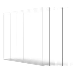 PET/Plexiglass Sheets, 5-Pack Plastic Sheet, 610 x 914 mm 1 mm Thick Transparent Clear Flexible Plastic Panels for Craft, Replacement Picture Frame Glass, DIY Display Project, Easy to Cut