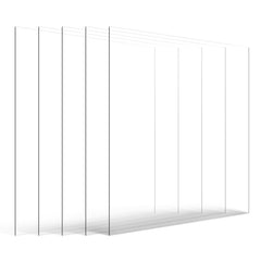 PET/Plexiglass Sheets, 5-Pack Plastic Sheet, 610 x 914 mm 1 mm Thick Transparent Clear Flexible Plastic Panels for Craft, Replacement Picture Frame Glass, DIY Display Project, Easy to Cut