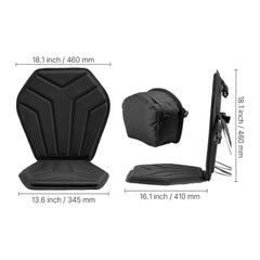 Kayak Seat, 1 Pack 31 mm Thick, Universal Paddle Board Seat with Back Support, Hexagonal Sit-on-Top Soft Padded Cushion with Storage Bag & Adjustable Straps for SUP, Fishing/Inflatable Kayak