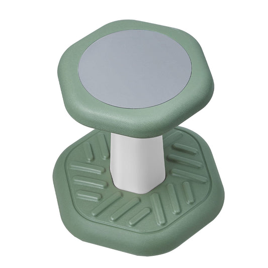 Kids Wobble Chair Active Chair with Sponge Cushion, Wobble Stool Improves Focus, Posture and Calm Children, Ideal for Schools and Preschools, Age 3-7, Green