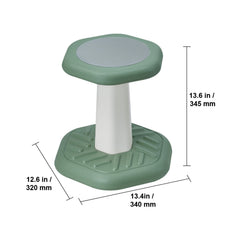 Kids Wobble Chair Active Chair with Sponge Cushion, Wobble Stool Improves Focus, Posture and Calm Children, Ideal for Schools and Preschools, Age 3-7, Green