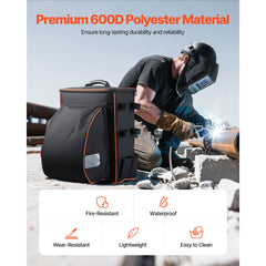 35.6L Welding Backpack 600D Polyester Welder Backpack for Tools and Helmet