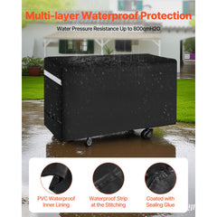 66 inch Grill Cover Heavy Duty BBQ Gas Grill Cover Outdoor Waterproof