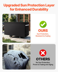 66 inch Grill Cover Heavy Duty BBQ Gas Grill Cover Outdoor Waterproof