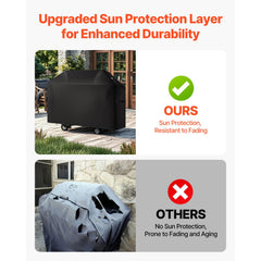 52 inch Grill Cover Heavy Duty BBQ Gas Grill Cover Outdoor Waterproof