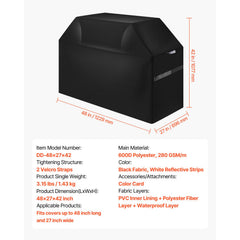 48 inch Grill Cover Heavy Duty BBQ Gas Grill Cover Outdoor Waterproof