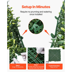 Artificial Grass Wall Panels, 40 x 120 inch, Milan Grass Greenery Boxwood Panel for Indoor Outdoor Green Decor & Ivy Fence Covering, Privacy Backdrop Wall Hedge Screen for Garden