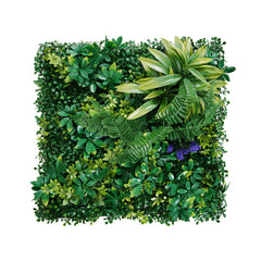 Artificial Grass Wall Panels, 8 PCS 20 x 20 inch, 3D Combination Greenery Boxwood Panel for Indoor Outdoor Green Decor & Ivy Fence Covering, Privacy Backdrop Wall Hedge Screen for Garden