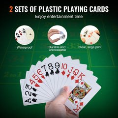 Poker Chip Set, 300-Piece Poker Set, Complete Poker Playing Game Set with Carrying Case, Heavyweight 14 Gram Casino Clay Chips, Cards, Buttons and Dices, for Texas Hold'em, Blackjack, Gambling