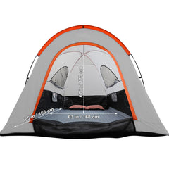 Truck Bed Tent, 5.5'-6' Pickup Truck Tent with Rain Layer and Carry Bag, Waterproof PU2000mm Double Layer Truck Tent for Camping, Accommodate 2-3 Person, for Camping Traveling Outdoor Activities