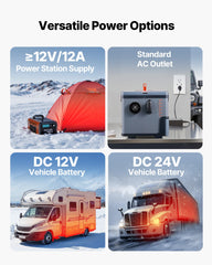 Diesel Heater, 8KW, DC 12V/24V, All in One Portable Diesel Air Heater with Bluetooth APP Control, Remote Control and LCD Screen, 5 L Fuel Tank for Trucks, Vans, RVs, Campers, and Garages