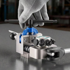 Professional Brake Line Flaring Tool, 45 Degree Double Flare Bubble Flare Tool Kit for 4.76mm, 6.35mm, 7.94mm, 9.52mm Copper Aluminum Thin Steel Tubes