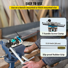 Brake Line Flaring Tool, 45 Degree Single, Double, and Bubble Flares for 3/16", 1/4", 5/16" and 3/8" Tube Size, Suitable for Soft Metal of Copper Lines