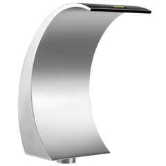 Stainless Steel Pool Fountain 17.7 x 11.8 x 23.6 inches Pool Fountain Silver Pool Fountains for In Ground Pools Garden Outdoor Waterfalls Sheer Descent Pond Water Feature