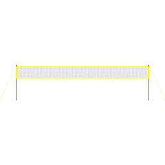 Outdoor Portable Volleyball Net System, Adjustable Height Steel Poles, Professional Volleyball Set with PVC Volleyball, Pump, Carrying Bag, Heavy Duty Volleyball Net for Backyard, Beach, Lawn