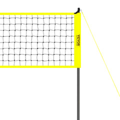 Outdoor Portable Volleyball Net System, Adjustable Height Steel Poles, Professional Volleyball Set with PVC Volleyball, Pump, Carrying Bag, Heavy Duty Volleyball Net for Backyard, Beach, Lawn