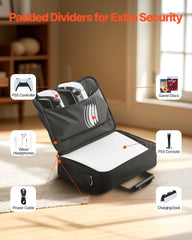 PS5 Carrying Case Travel Bag for Playstation 5 PS5 Slim Waterproof Nylon