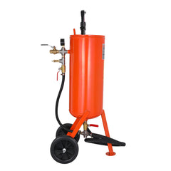10 Gallon Heavy-Duty Sand Blaster, 60-110 PSI High Pressure Sandblaster, Portable Abrasive Blasting Tank, Air Sand Blasting Kit with 2 Ceramic Nozzles & 7.5ft Hose for Stain, Rust, Paint Removal