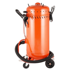 28 Gallon Vacuum Sand Blaster, Dustless Sandblaster with Built-in 1200W Vacuum System for Dust Control and Abrasive Recycle, 60-110 PSI Heavy Duty Abrasive Blasting Machine