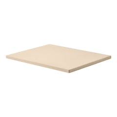 Pizza Stone, 406 x 355 mm Rectangular Cordierite Pizza Stone, Extra Large Baking-Stone with Scraper, 15 mm Thick Heat-Resistant Cordierite, for Kitchen Oven, Baking Bread & Pizzas, BBQ Grilling