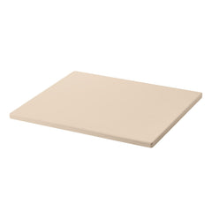 Pizza Stone, 406 x 355 mm Rectangular Cordierite Pizza Stone, Extra Large Baking-Stone with Scraper, 15 mm Thick Heat-Resistant Cordierite, for Kitchen Oven, Baking Bread & Pizzas, BBQ Grilling