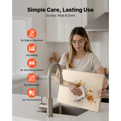 Pizza Stone, 508 x 355 mm Rectangular Cordierite Pizza Stone, Extra Large Baking-Stone with Aluminum Peel, 15 mm Thick Heat-Resistant Cordierite, for Oven, Baking Bread & Pizzas, BBQ Grilling
