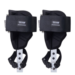 Tree Climbing Spikes, 1 Pair Aluminum Climbing Spurs, 350lbs Load Capacity Tree Climbing Gear with Straps and Spike Protectors, Arborist Equipment for Climbers, Hunting, Fruit Picking, White