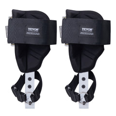 Tree Climbing Spikes, 1 Pair Aluminum Climbing Spurs, 350lbs Load Capacity Tree Climbing Gear with Straps and Spike Protectors, Arborist Equipment for Climbers, Hunting, Fruit Picking, White