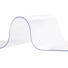 Strip Curtain, 213.4 cm Height x 122 cm Width, 2 mm Thickness, 8PCS Clear PVC Strip Door Curtain, Freezer Curtain, Plastic Door Strips for Walk in Freezers, Cooler, Warehouse, with 50% Overlap